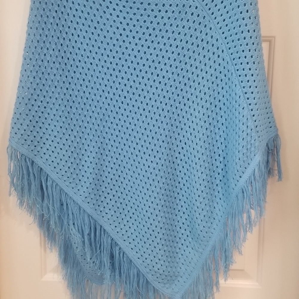 Vintage crochet poncho